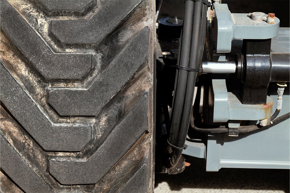 Detection of the central position of the wheels